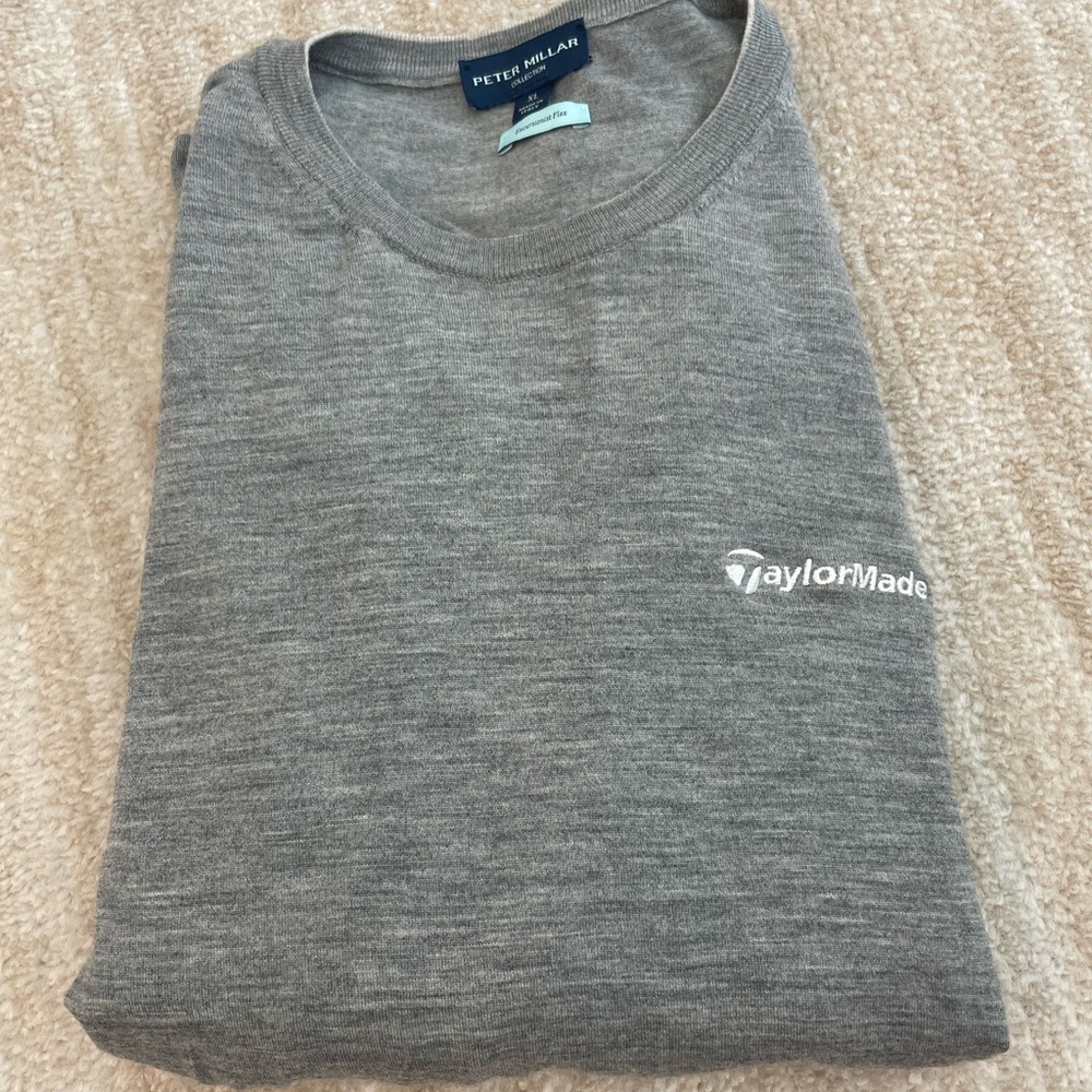 Peter Millar Light Gray Knit Top